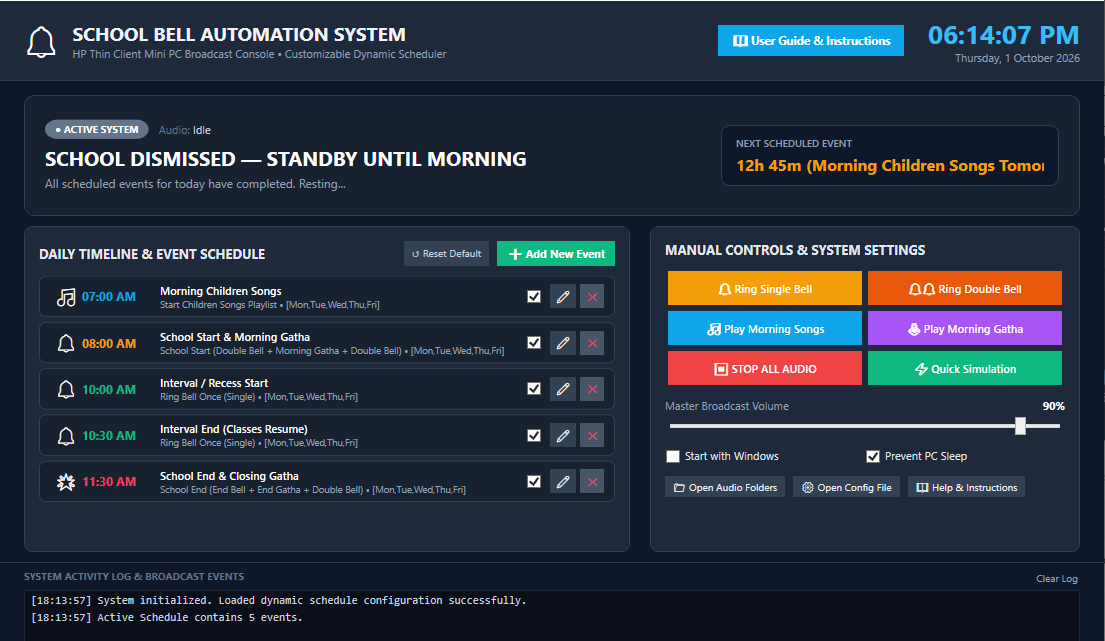 School Bell Automation System